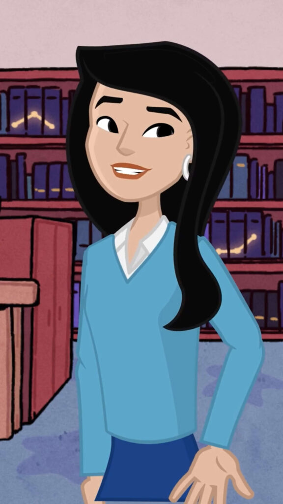 Cartoon woman